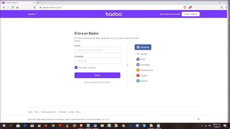 Cómo Iniciar Sesión en Badoo con Facebook, Correo。